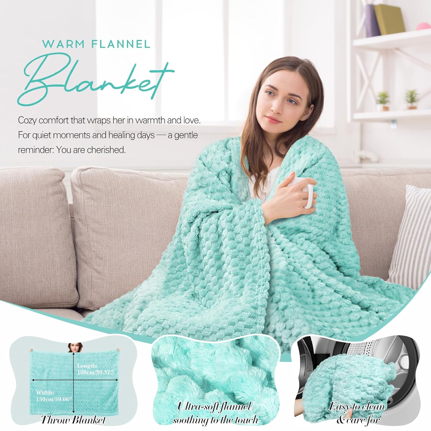 Gift Baskets for Women, Unique Birthday Gifts for Women, Best Friend Birthday Gifts, Self Care Gift Get Well Soon Basket, Ocean Relaxing Care Package for Mom Her BFF Sister Wife Girlfriend - Image 4