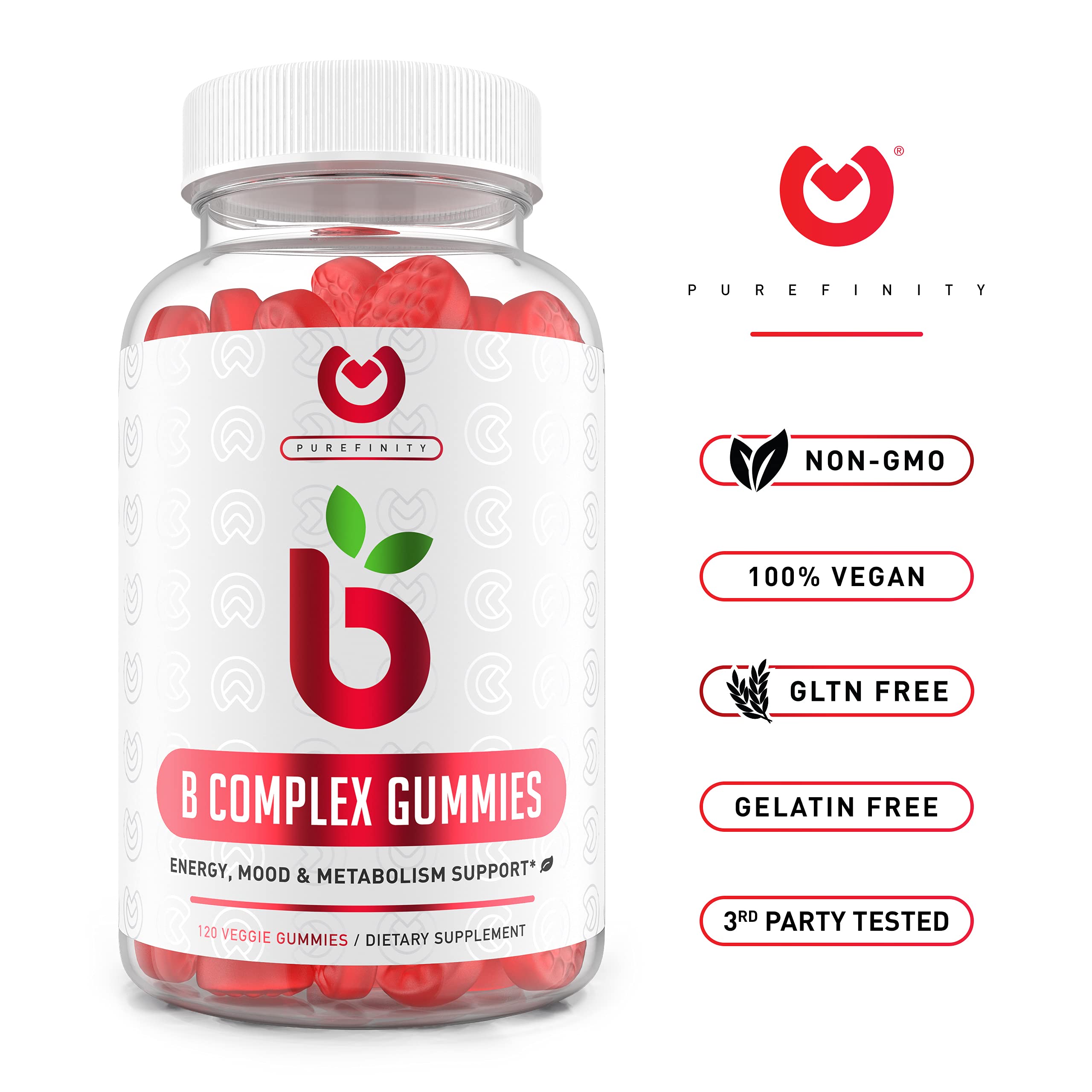 Vitamin B Gummies Energy, Metabolism, Hair Skin & Nail Vitamin