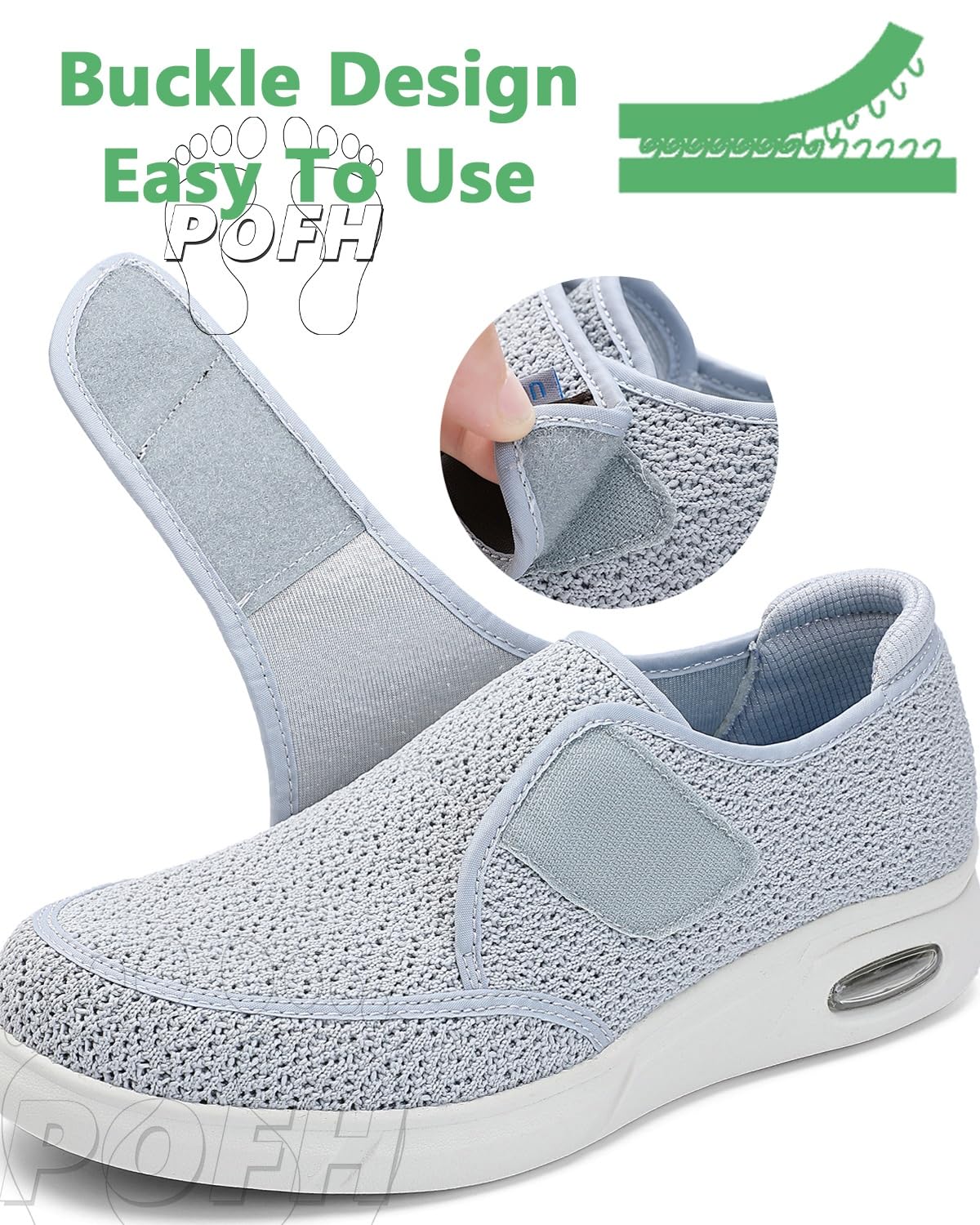 Zapatos para Pies Planos Hombre Especiales para Juanetes Zapatillas para Diabéticos Pie Ancho Fascitis Plantar Edema Calzado para Personas Mayores Extra Anchos Ortopédico
