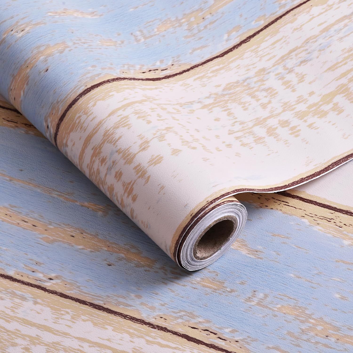 Dzhuywer Wood Plank Wallpaper Shiplap Contact Paper Peel and Stick Wallpaper Self Adhesive