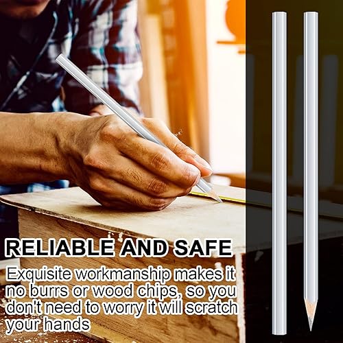 Miniatura 4 de Tondiamo 48 paquetes de lápices plateados para soldadores, metálicos y plateados, suministros de soldadura, herramientas de marcado para soldadores,