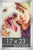 Vista 20 de Marco de 28 x 36 pulgadas de madera de peltre plateado con plexiglás acrílico UV, parte trasera de tablero de espuma y accesorios incluidos