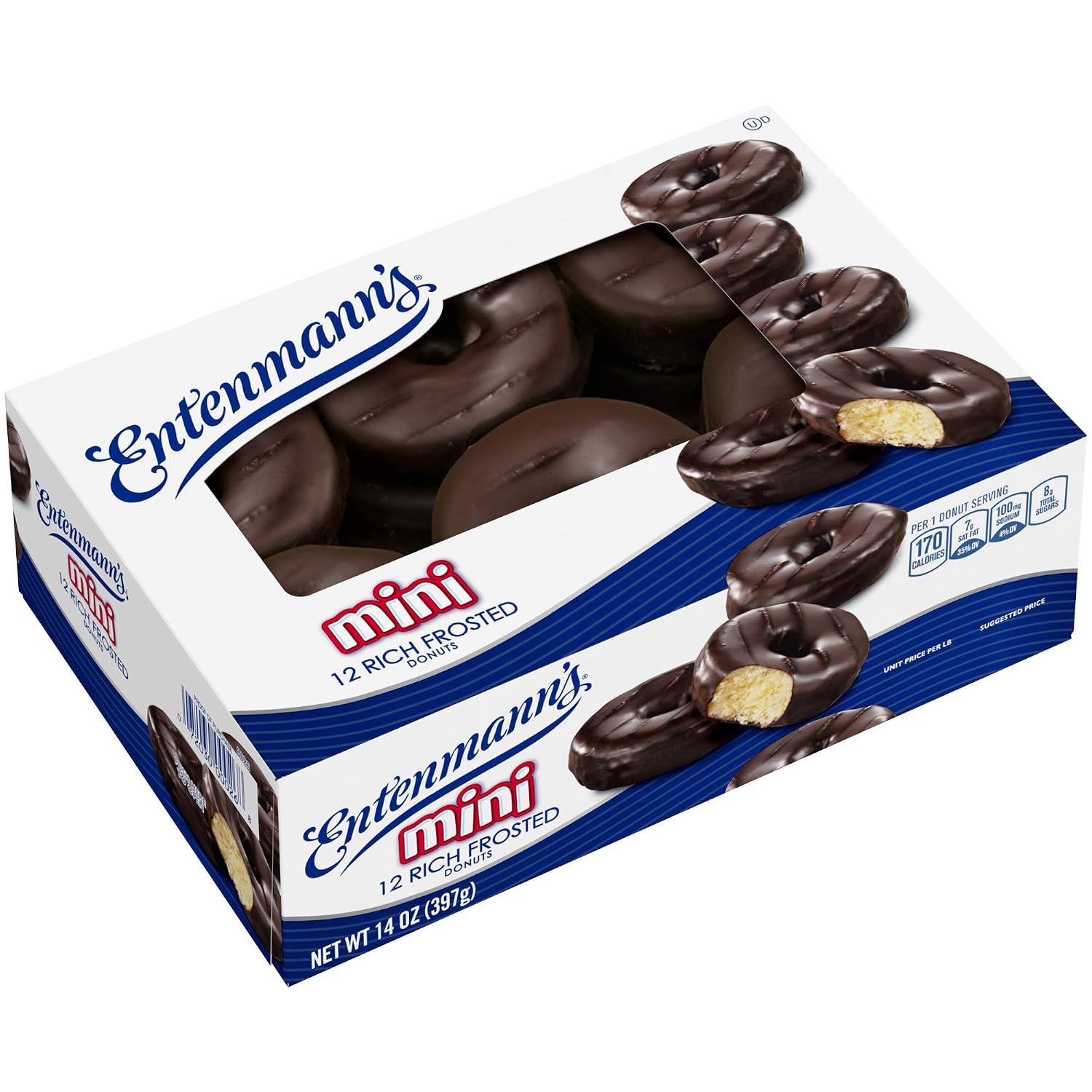 Entenmann's Mini Rich Frosted Donuts, 12 count