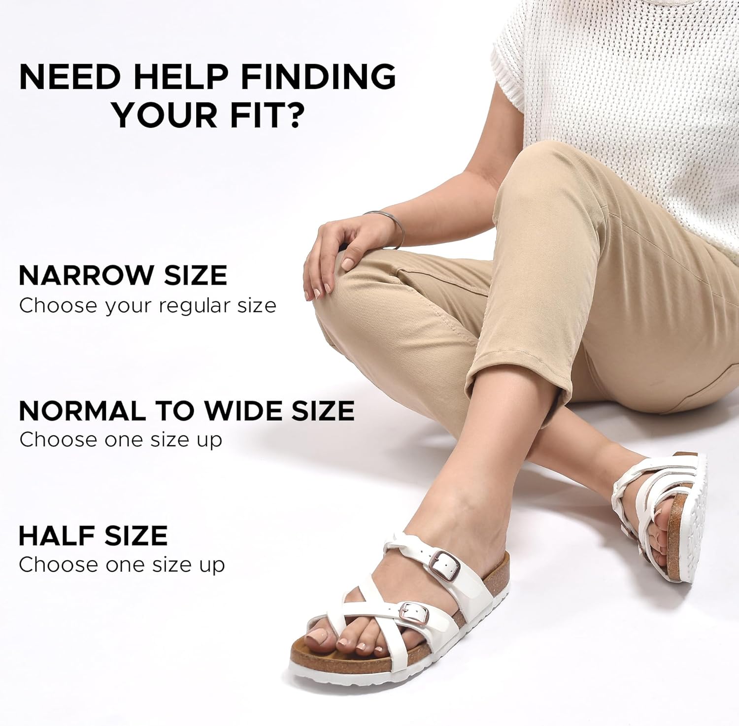 AEROTHOTIC Recovery Slides for Women Comfortable Memory Foam Cork Footbed Cute Faux Leather Adjustable Buckle Straps Walking Travel Outdoor women sandals