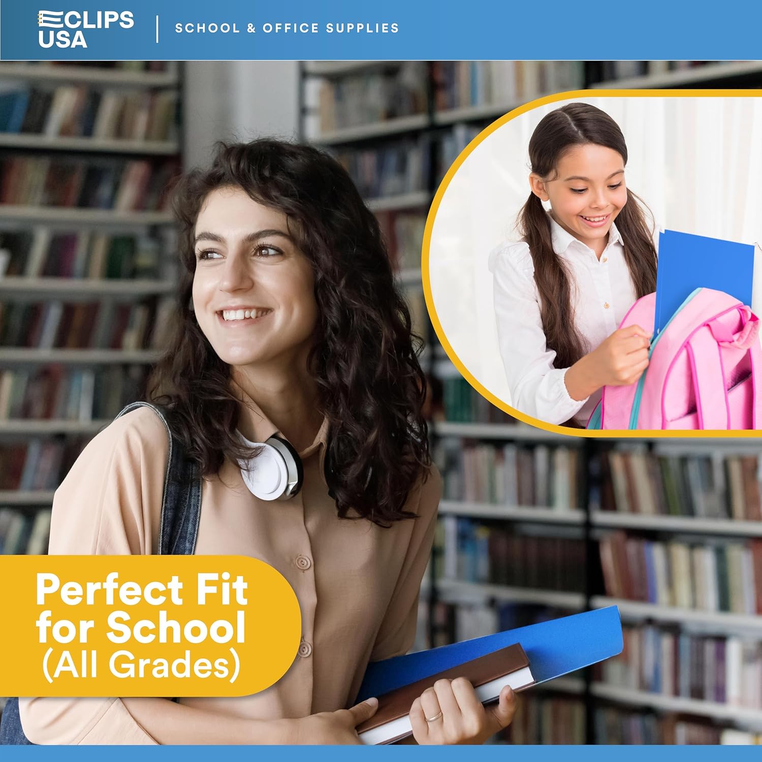 Folders with Pockets 2 Pocket Folders Bulk, Holds 100 Sheets (50 per Pocket) Assorted Colors, Office Or School (100 Pack)