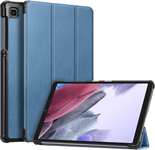 Fintie Slim Case for Samsung Galaxy Tab A7 Lite 8.7 Inch 2021 Model (SM-T220/T225/T227), Ultra Thin Lightweight Hard Back Shell Tri-Fold Stand Cover, Ocean Blue