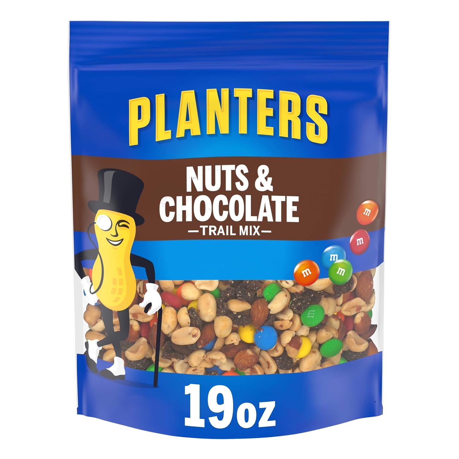 PLANTERS Nuts & Chocolate M&M's Trail Mix, 19 oz Bag
