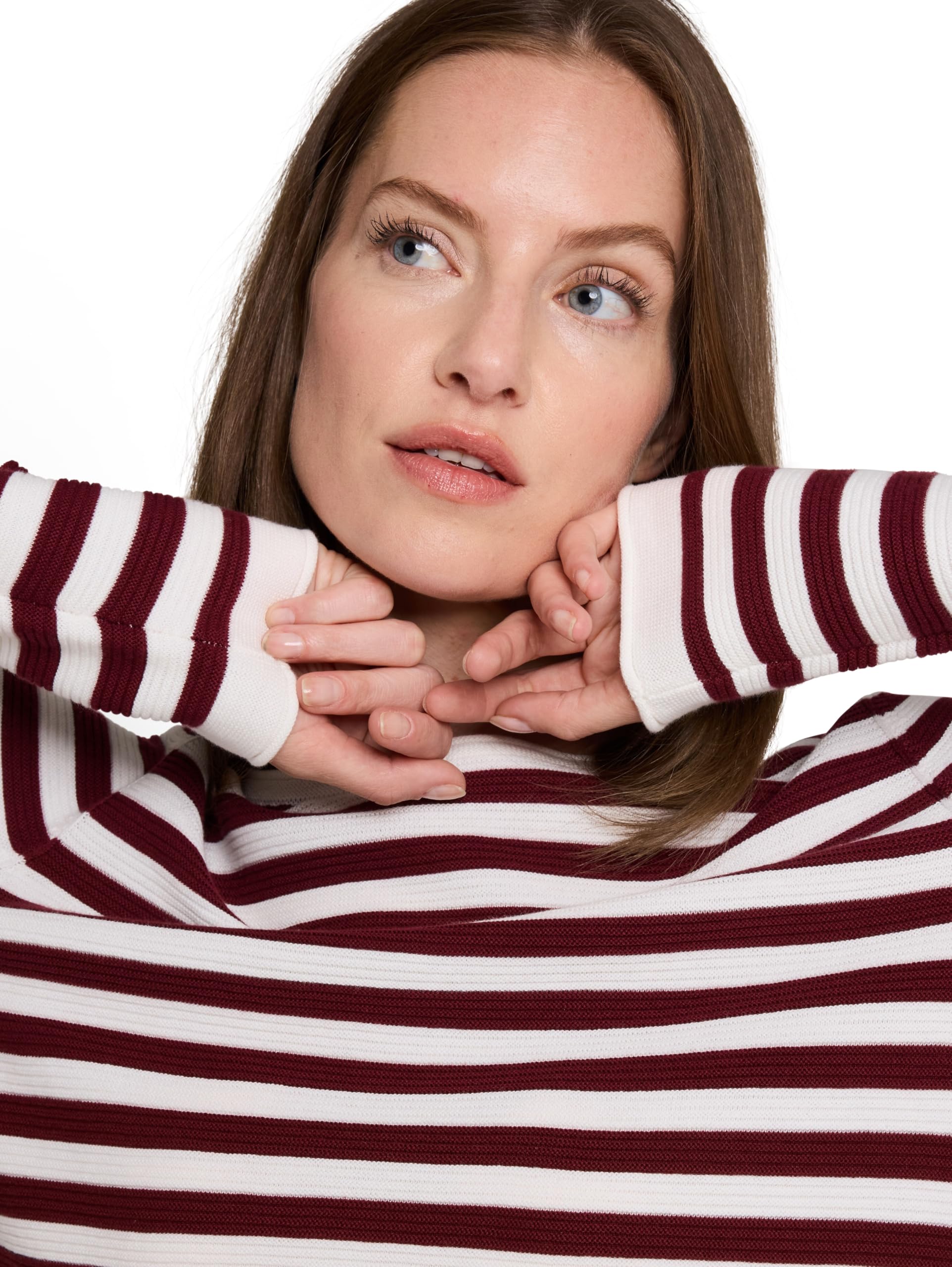 Tom Tailor Damen Strickpullover aus Bio-Baumwolle Strickpullover aus Bio-Baumwolle (1er Pack)