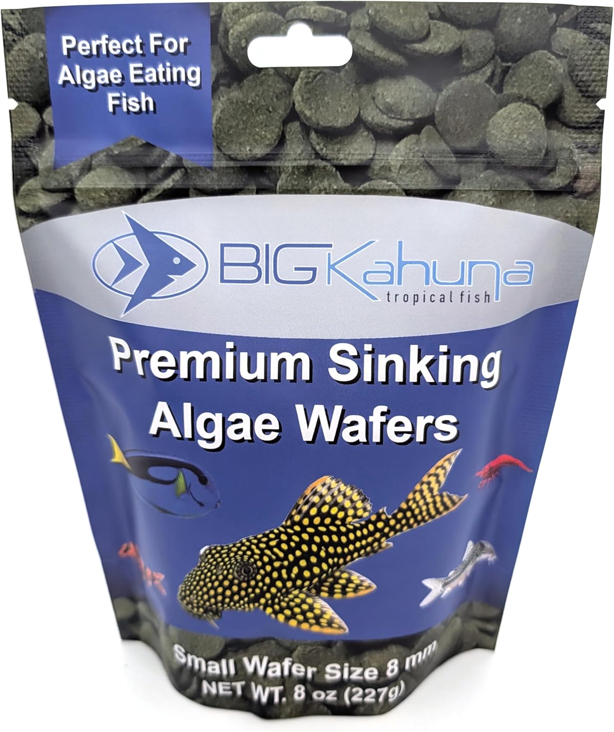 Small 8mm Algae Wafer - Algae Wafers for Bottom Feeders - The Best Pleco Wafers & Pleco Food Available - Algae Wafers for Snails (16 oz)