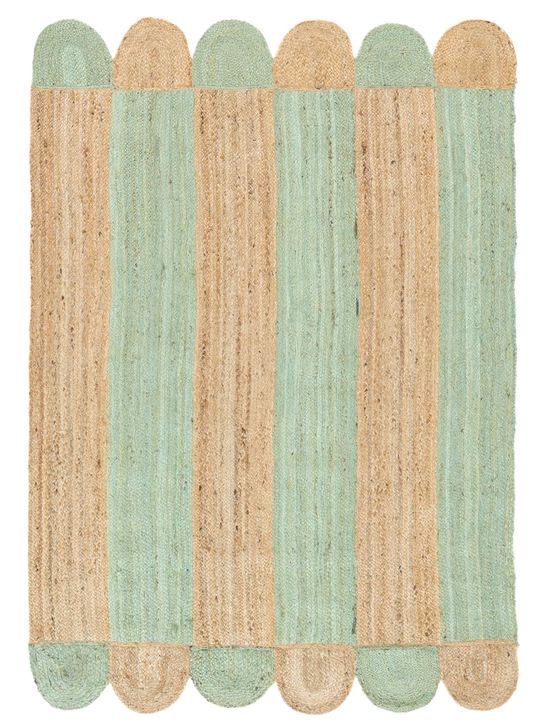 RugVista Elba Teppich, 160 x 230 cm, Grün/Beige