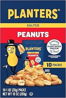 Planters Salted Peanuts 10 ct Box, 1 oz Packs, Pack of 6