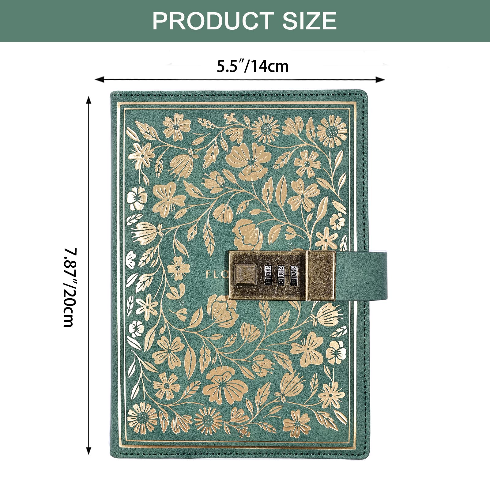 Diario Da Viaggio Con Serratura A Codice - Taccuino Segreto, Copertina Pelle, 22x15 Cm, Regalo Ideale - Foto 9