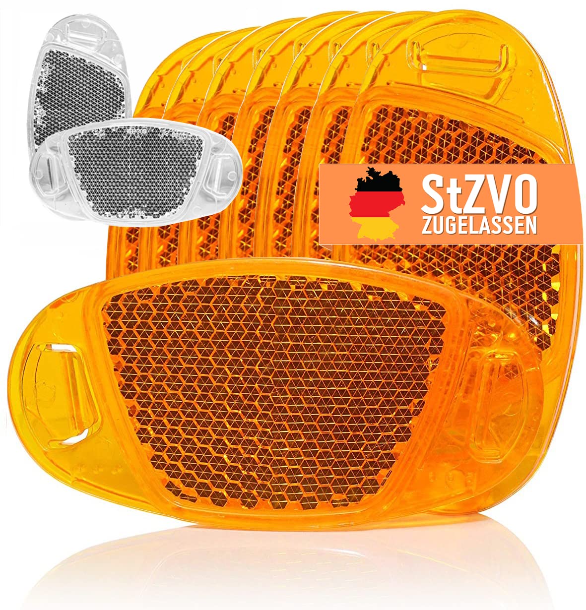 Silnie odbijający światło szprychy w odblaskach kocie oko, odblaski na szprychy roweru [z silną funkcją odbijania dla wysokiego bezpieczeństwa! ]