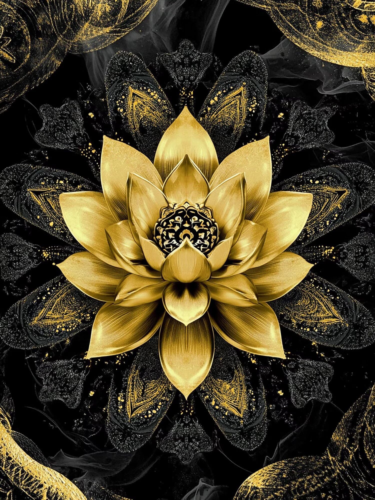 Mandala diamentowe malarstwo kwiatowe, 60 x 80 cm, pełne wiertło, diamenty, dla dzieci, dla początkujących, zestaw do majsterkowania, dla dorosłych, kreatywny zestaw do dekoracji pokoju, na ścianę