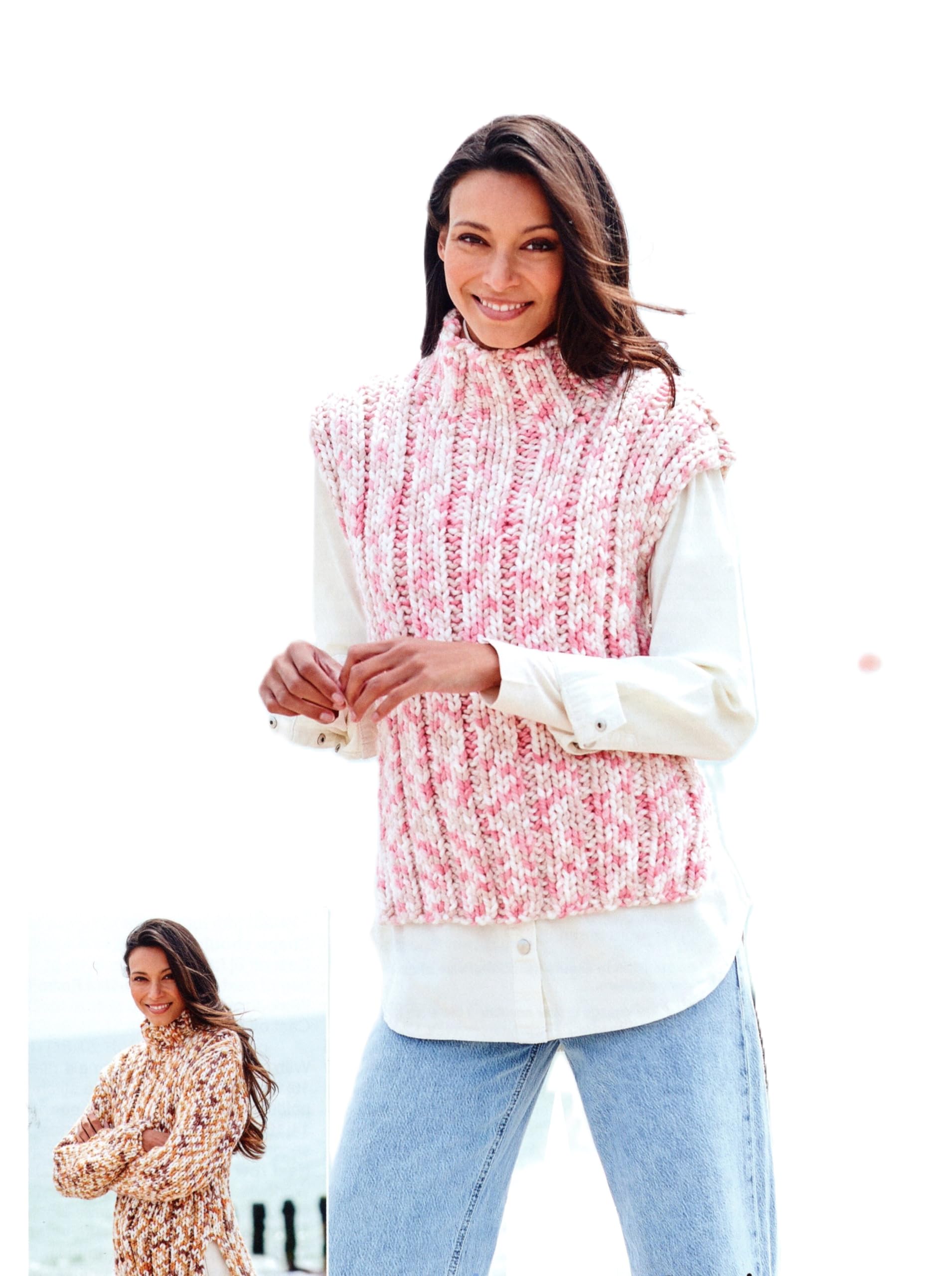 Stylecraft Colour Code Super Chunky Knitting Pattern 10033 Sweater/Top 2 Designs