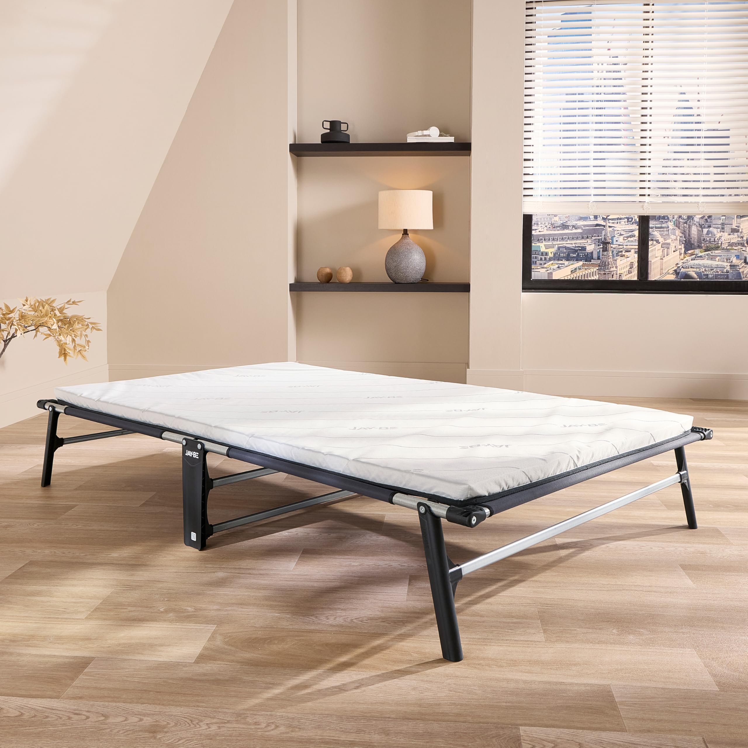 JAY-BE CE120 Letto Pieghevole, Acciaio zincato, Piccolo Doppio