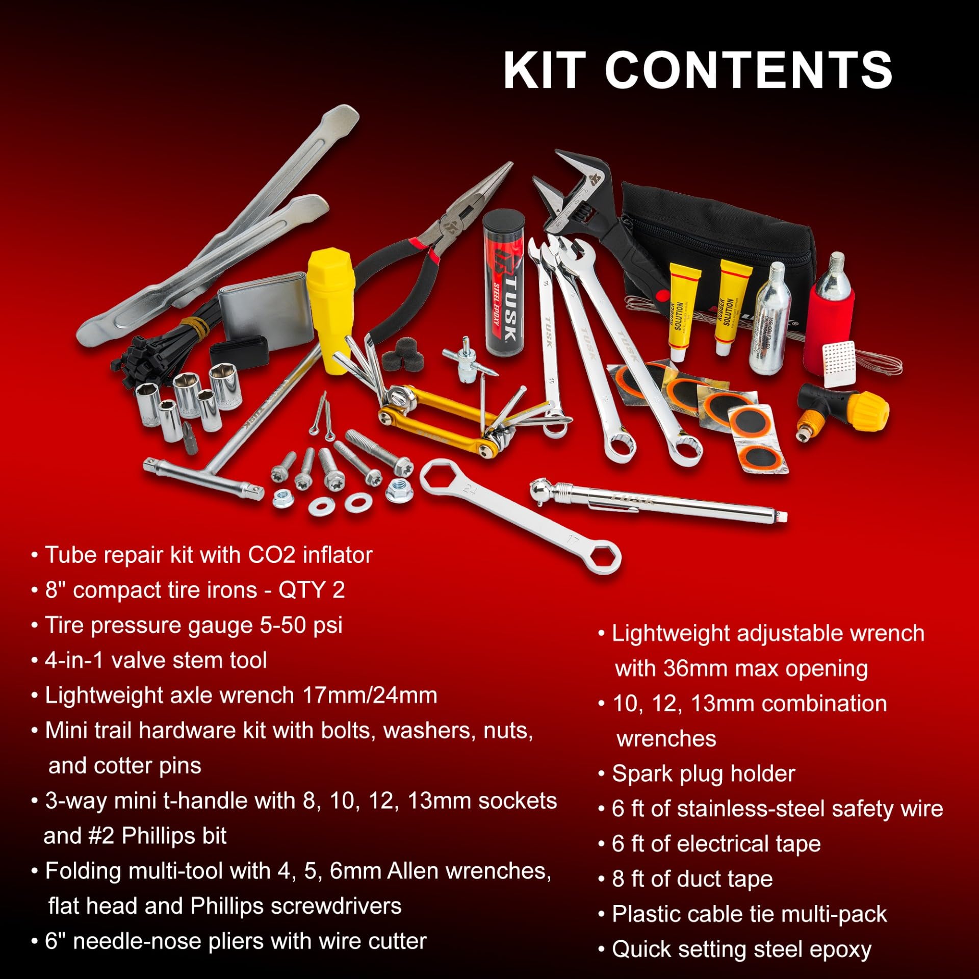 Amazon.com: Tusk Compact Motorcycle Essentials Trail Saver Tool Amazon.com: Tusk Compact Motorcycle Essentials Trail Saver Tool