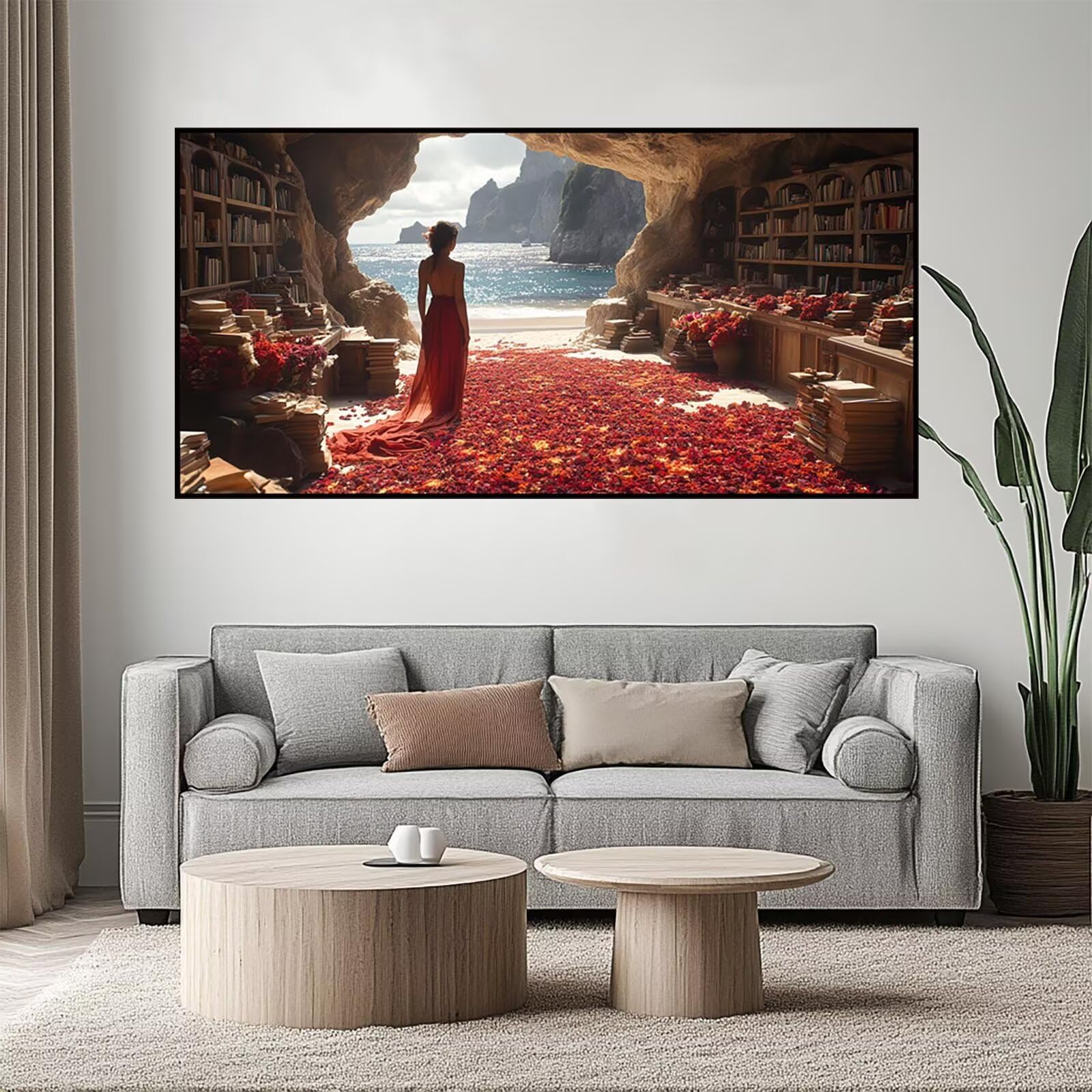 ZSHD-4772 ZSHD-4772 zestawy artystyczne z płatkami, dla dorosłych i kobiet, zestaw do haftu krzyżykowego dla dorosłych, 203 x 102 cm, do samodzielnego wykonania, kryształowe płótno do malowania, haft