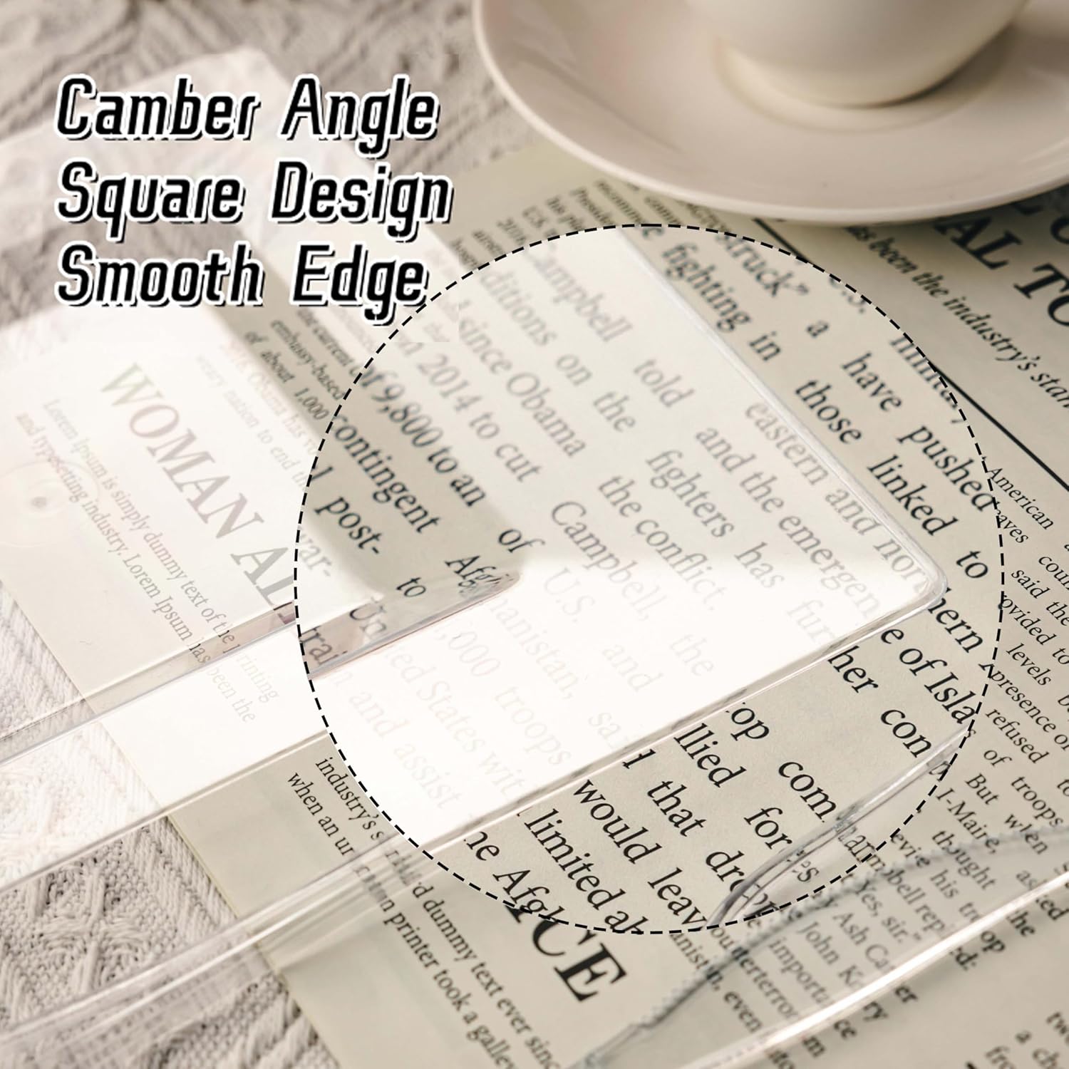 6.5 Inch Square Clear Plastic Plates for Dert & Appetizer, Durable
