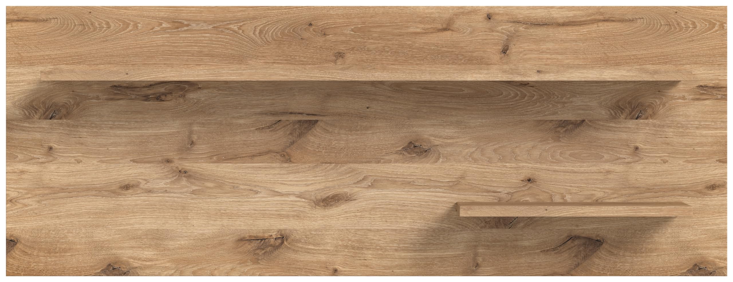 xonox.home Wohnen Woody X4LB9T52 Wandboard Wandregal Regal in Nox Oak Nb., ca. 160x60x20 cm