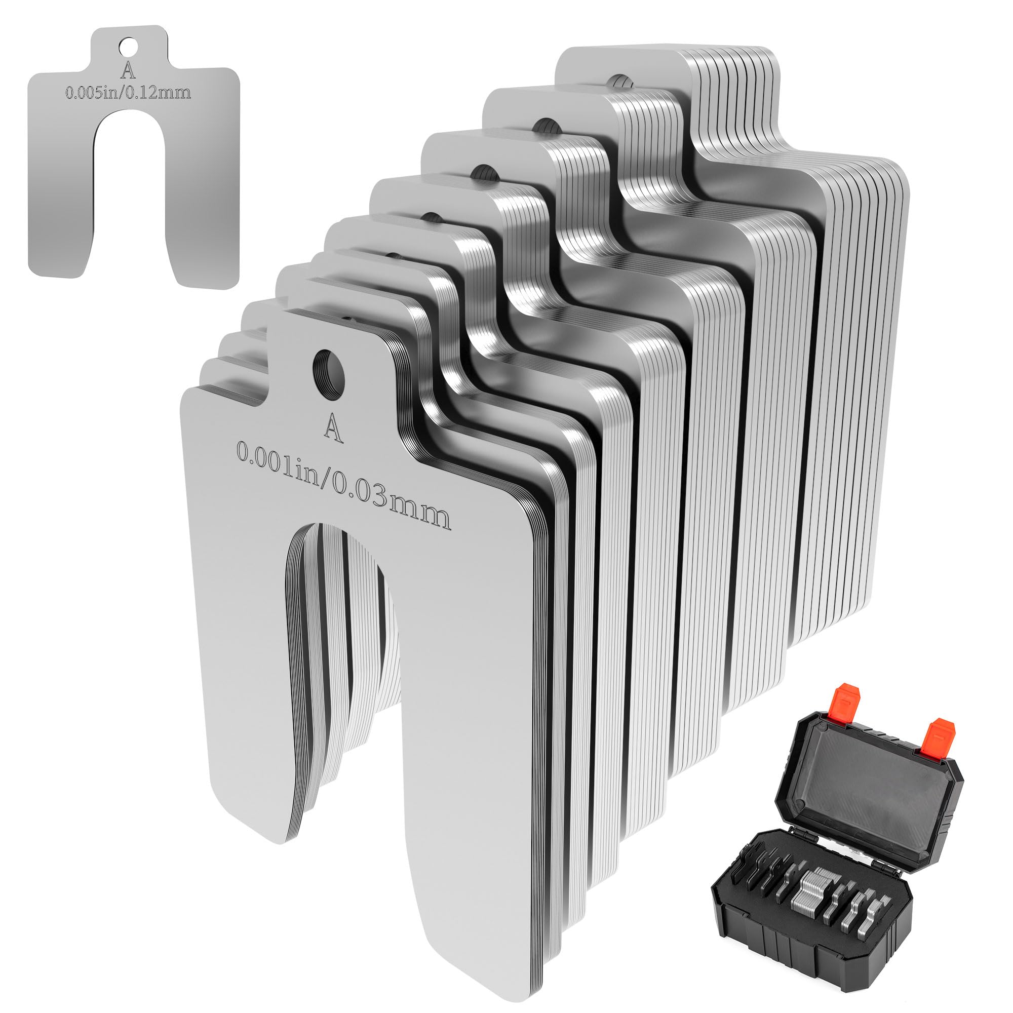 Stainless Steel Shims Kit - 70 Pcs for Leveling & Alignment -7