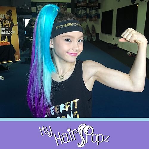 Miniatura 6 de Extensiones de cabello de cola de caballo de fibra sintética de lujo, resistentes al calor y a los enredos, extensiones de cabello de colores para