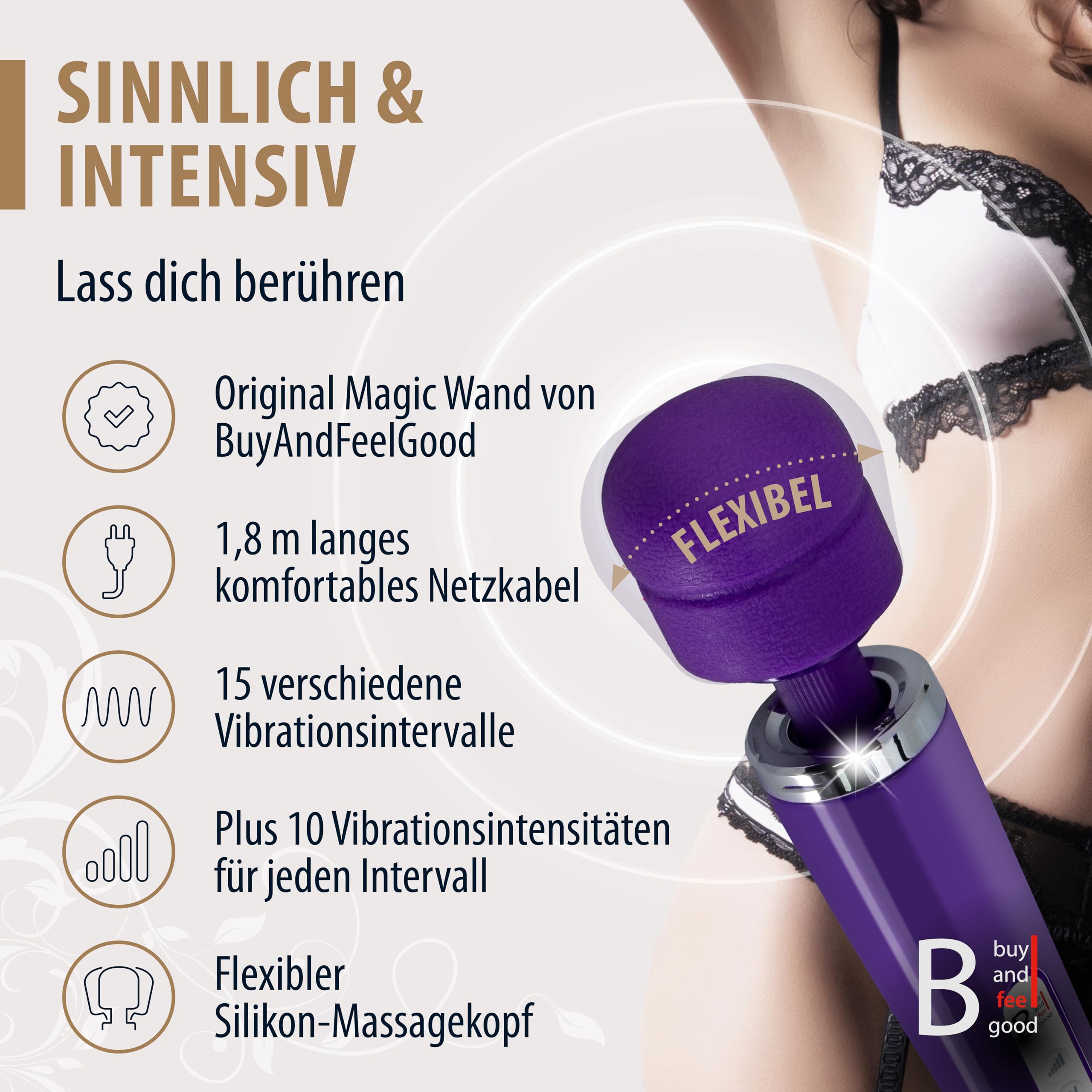 NACHFOLGER ORIGINAL - Magic Wand - Vibration für Frauen [EXTRA SPEED-Taste]