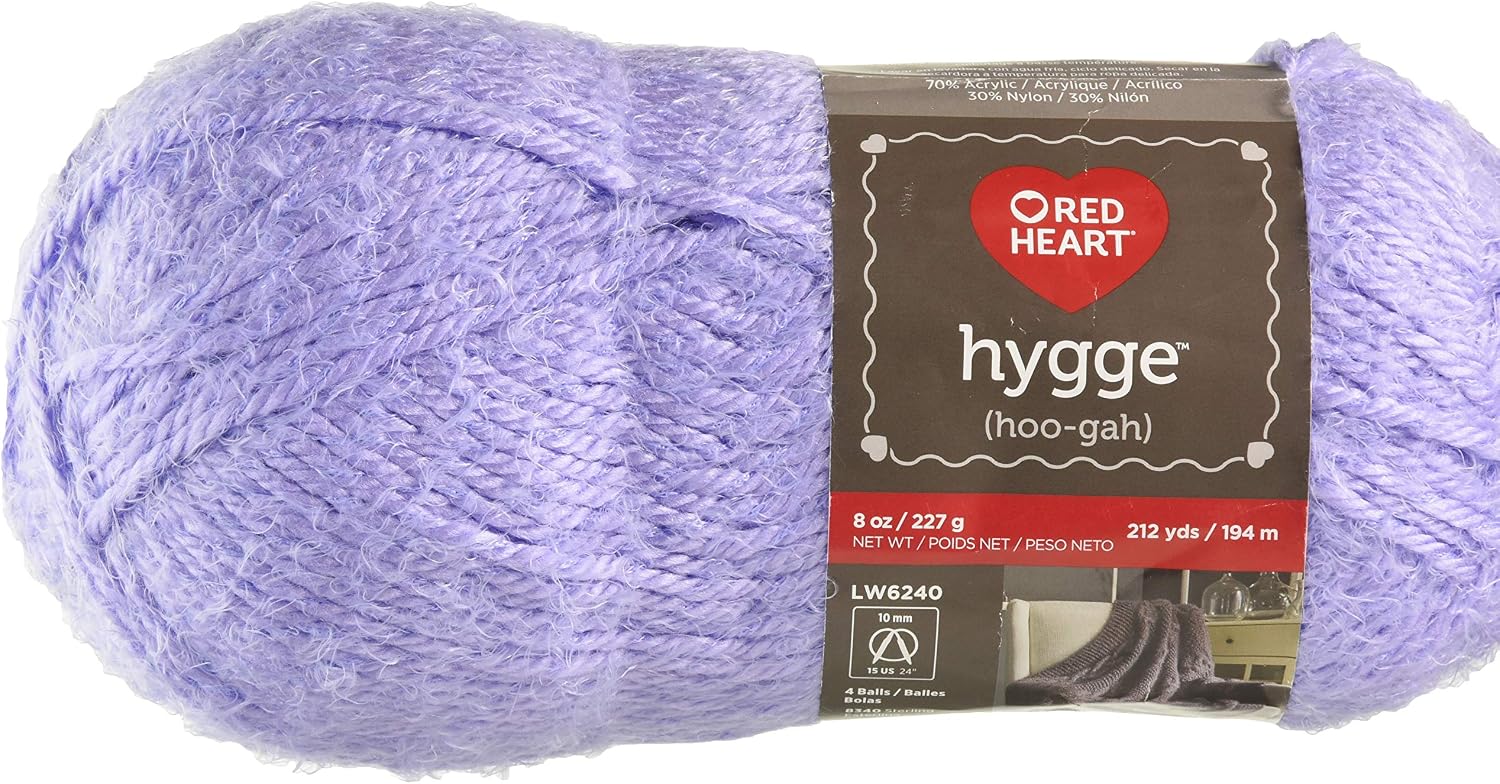 RED HEART Hygge yarn, 8oz, Wisteria 8 Fl Oz