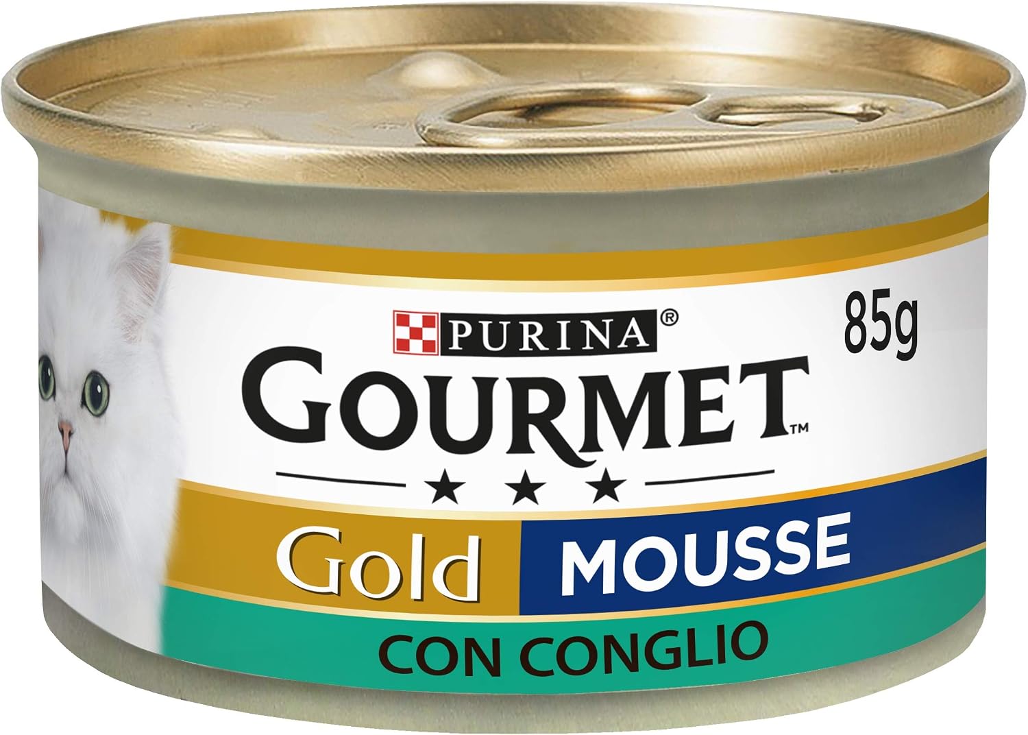 Gourmet Gold Mousse for the Cat with Rabbit 85 g   Pack of 24