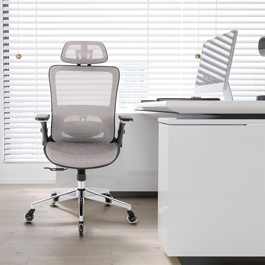 【h】メディカル60ルーフ Amazon.com: Grey Ergonomic Mesh Office Chair, High Back