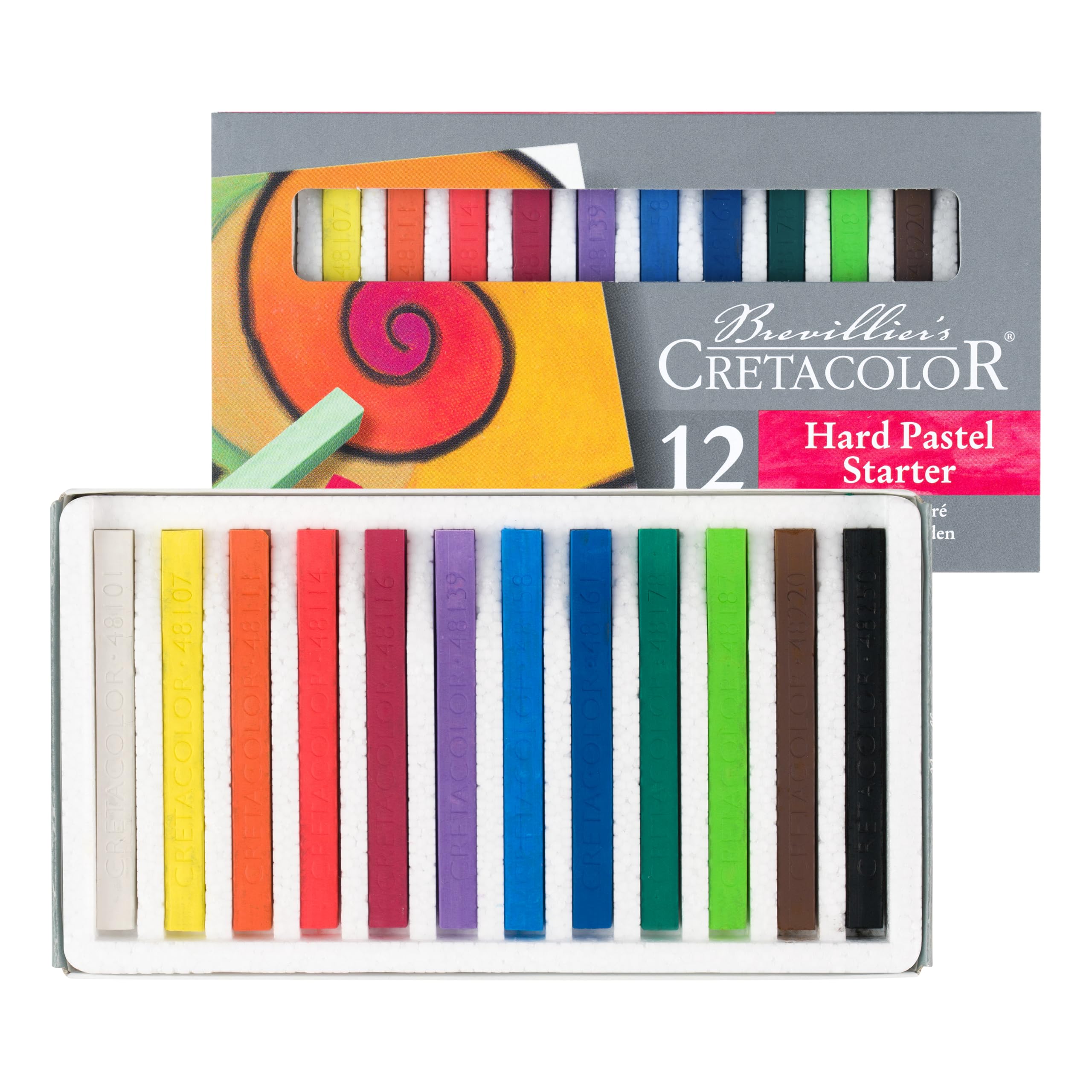 Cretacolor Carres 12 Assorted Bright Colours