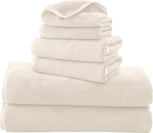 Vista 105 de TENSTARS - Toallas de mano para baño con dobladillo de seda, secado rápido, toalla absorbente de microfibra ultrasuave para baño, fitness, gimnasio