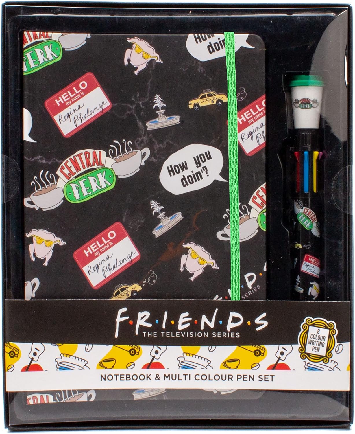 Friends Notebook & Pen Gift Set, Black - Image 5