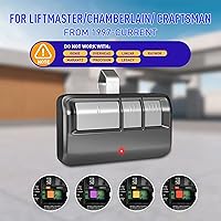 Vista 2 de Control remoto universal para puerta de garaje para LiftMaster/Chamberlain/Craftsman, control remoto de puerta de garaje de repuesto con clip