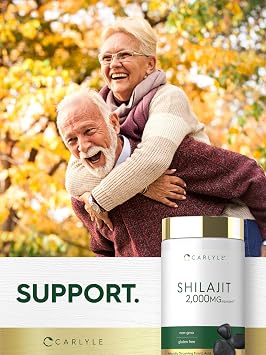 Carlyle Shilajit Capsules | 90 Count | Non-GMO and Gluten Free Supplement