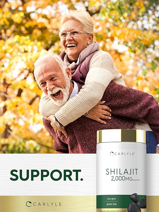 Carlyle Shilajit Capsules | 90 Count | Non-GMO and Gluten Free Supplement