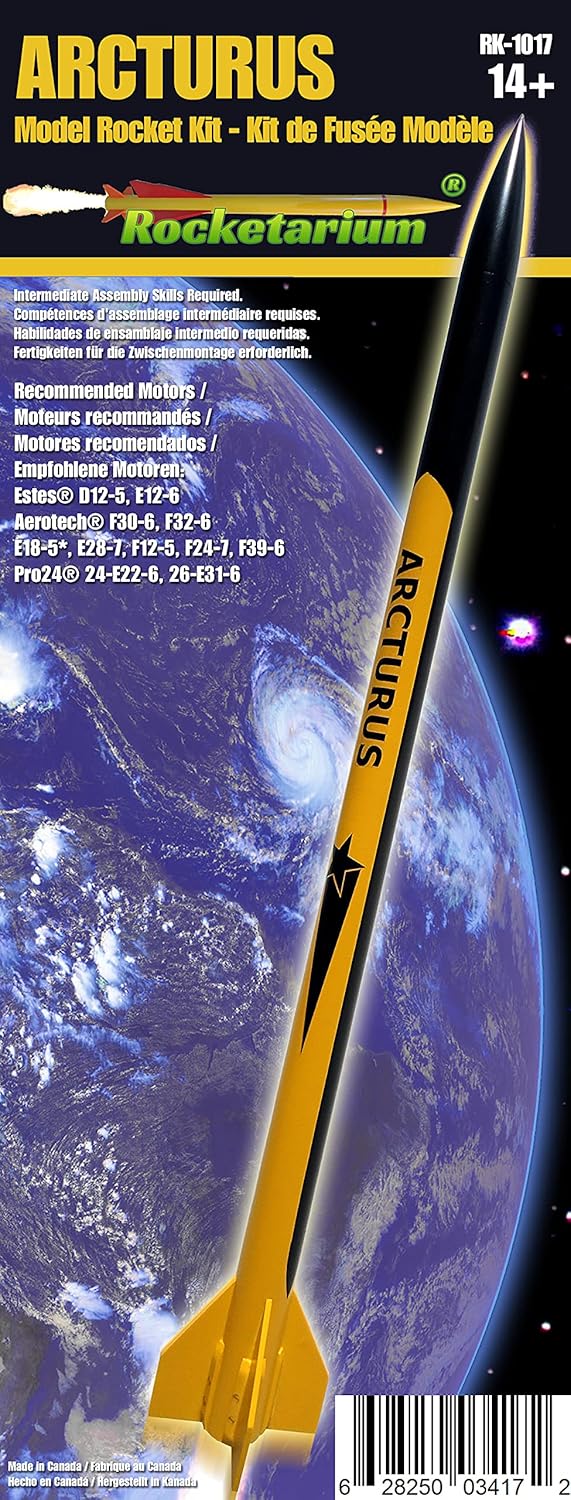 Rocketarium Arcturus Flying Model Rocket Kit. RK-1017
