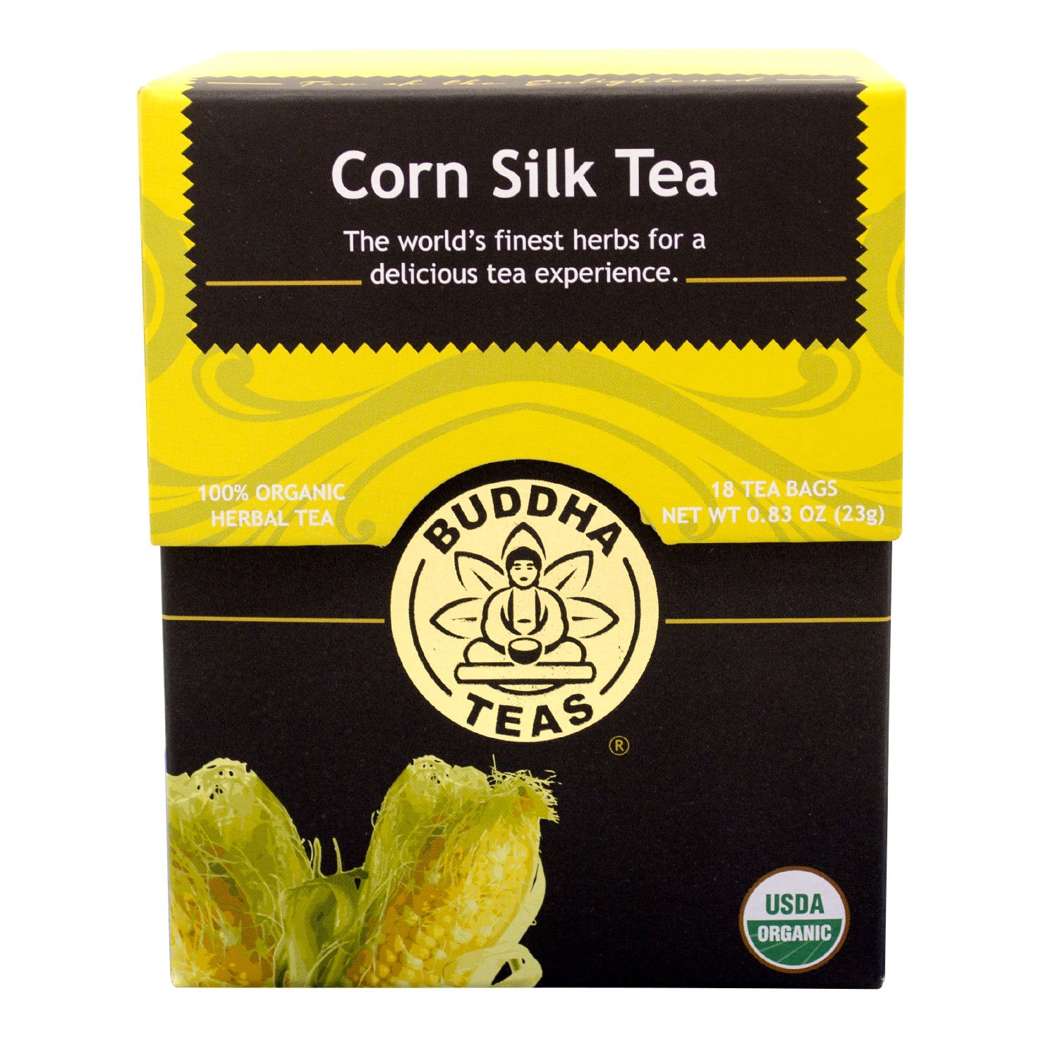 Buddha Teas Corn Silk Tea, 18 Count (Pack of 6) Grocery
