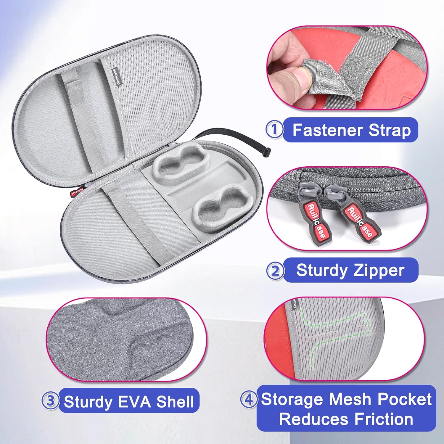 Carrying Case for Ping Pong Paddles/Table Tennis Paddles/Racquet Cyber Shape Hexagon,Fits for 2 Paddles and 4 balls