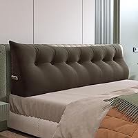 Vista 27 de Almohada de Cuña para Cabecero de Dormitorio, Almohada de Lectura para Dormitorio con Soporte para la Espalda para Sentarse en la Cama, Cojín Lumbar