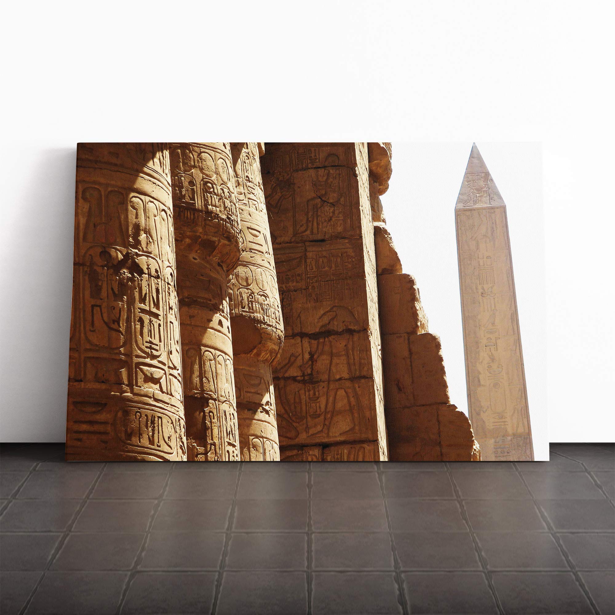 Egypt Pyramid Vol.2 Canvas Print | Gallery Wrapped 30mm Frame Wall Art | 24x16 inches | Ready to Hang | Modern Picture | Living Room Bedroom Lounge Office