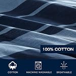 Nautica - Ensemble double confort, lit réversible en coton avec sham assorti, décoration maison élégante, salle de dortoir essentiels (bleu Longpoint, Twin/Twin XL)