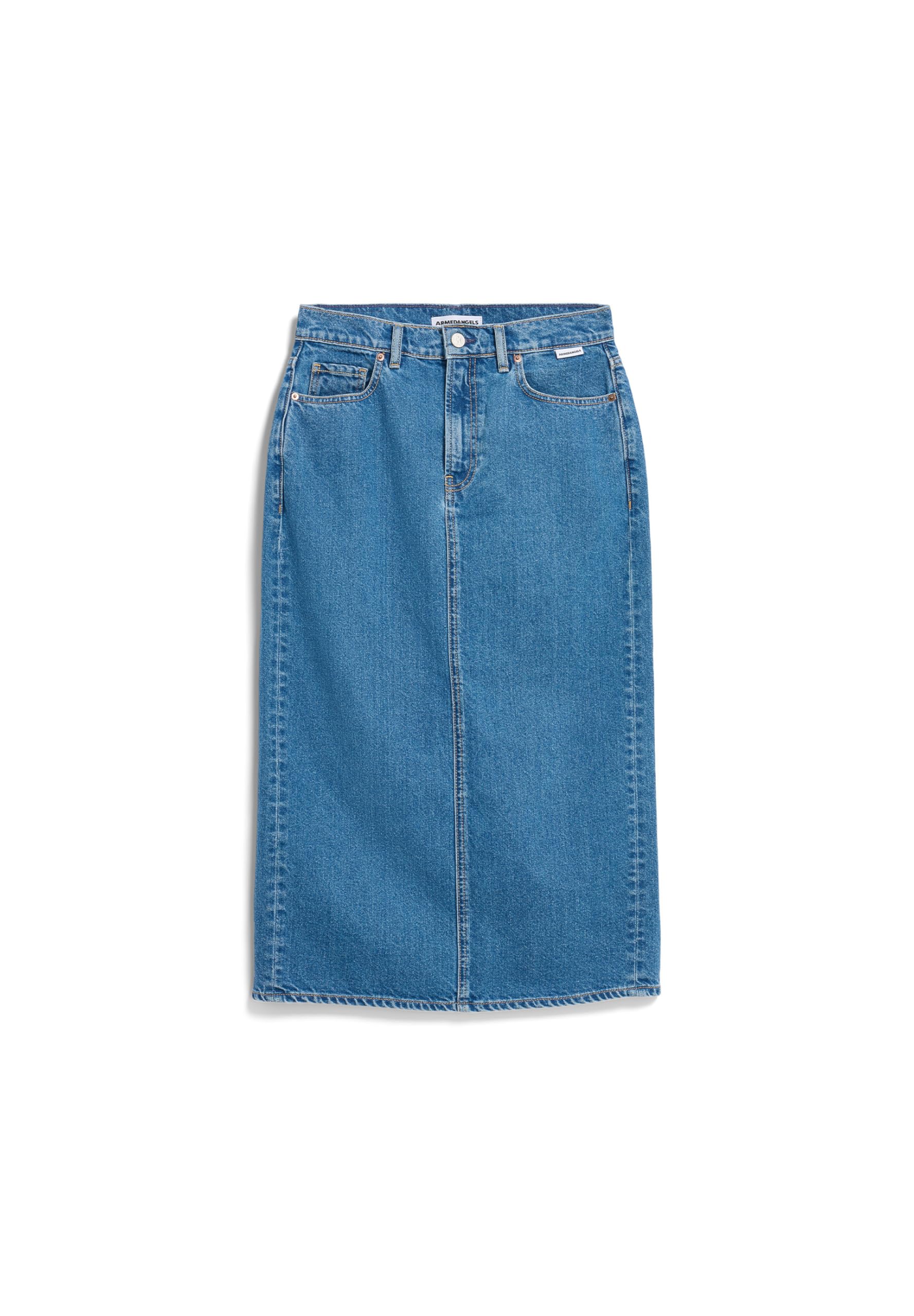 ARMEDANGELS Damen Jeansrock KAALYKE Denim MIDI Slim Fit Daydream:GRS