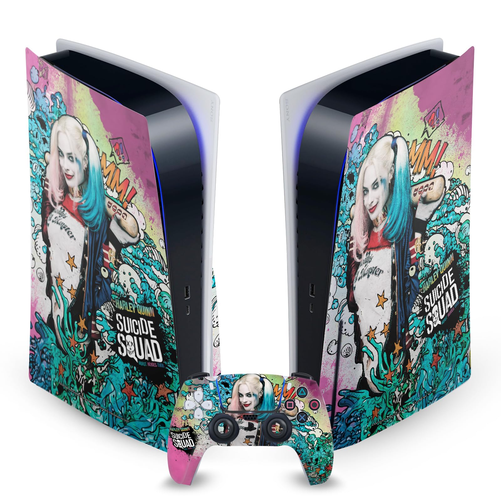 Affiche Suicide Squad PS5 skin vinyle anti-rayures pour console - 7