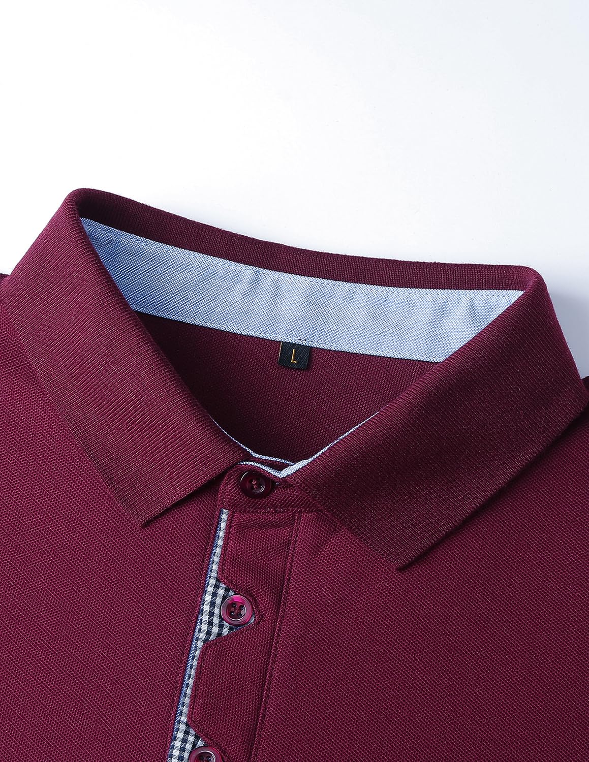 LIUPMWE Maniche Lunga Polo Uomo Pure Cotone Classic Basic Comfort Fashion Sport Top