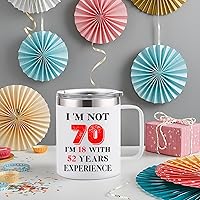 Vista 6 de Regalos de 70 cumpleaños para mujeres y hombres, regalos de feliz 70 cumpleaños de 1955, decoraciones para ella y él, regalos de cumpleaños de 70