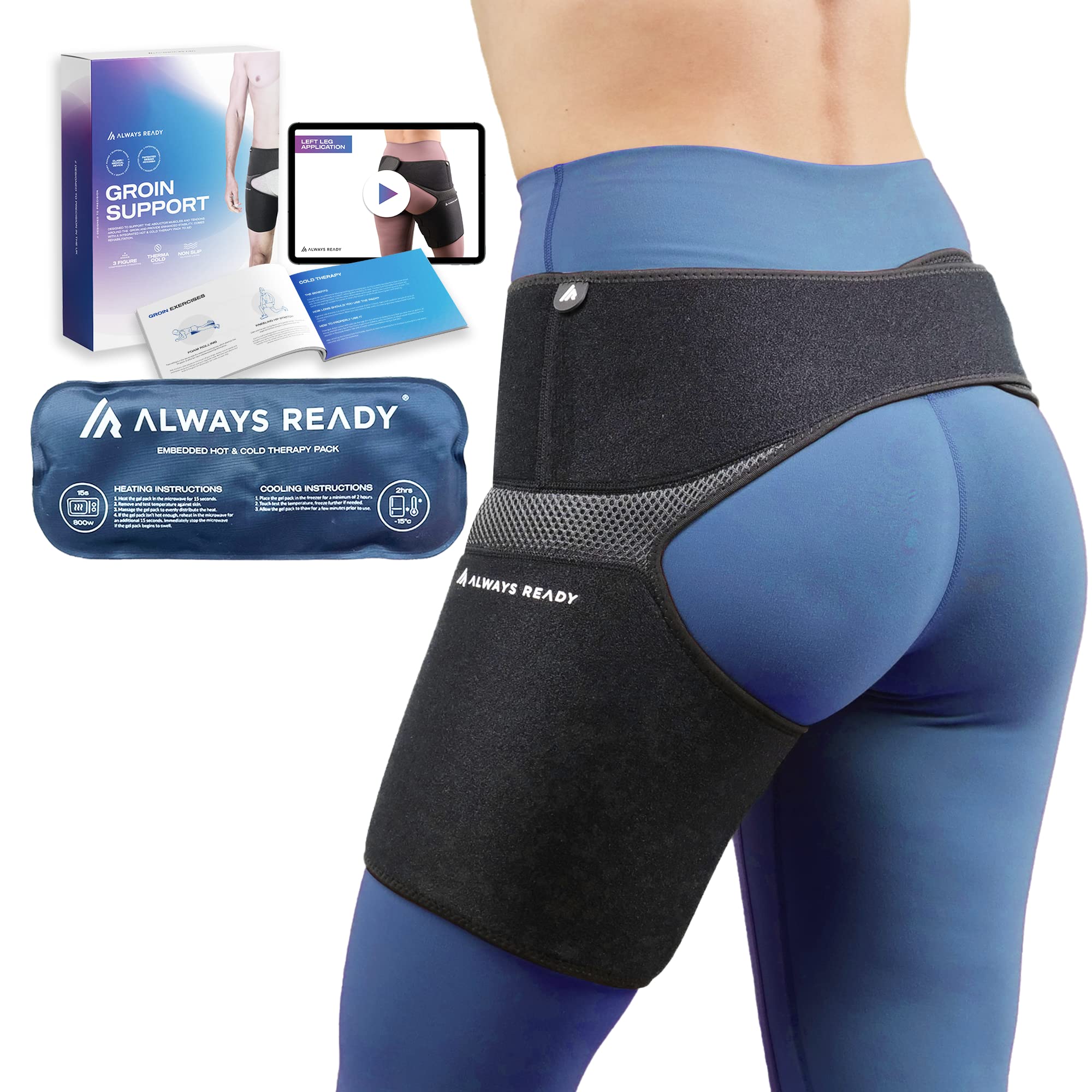 Buy Always Ready Groin Support with Hot & Cold Gel Pack for Thigh, Hip
