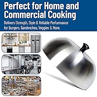 Vista 9 de Carlisle FoodService Products 60103 Cubierta de aluminio para hamburguesas/cúpula de fusión de queso, 6