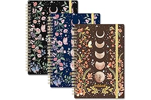 Spiral Notebook - 3-Pack A5 Notebooks: Witchy Journals for Writing