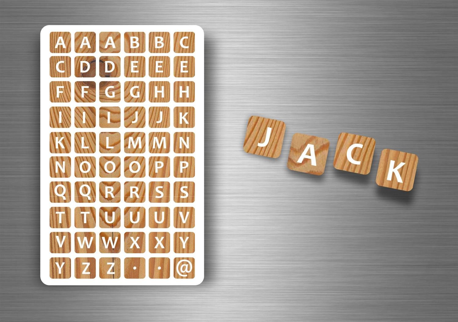 Set of 60 Stickers Scrapbook Scrapbooking Sticker Alphabet A-Z Letters DIY E